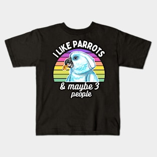 I Like Cockatoo Parrots and Maybe 3 People Kids T-Shirt